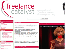 Tablet Screenshot of freelancecatalyst.com